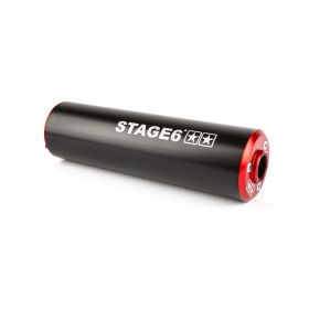 Silencieux Stage6 50/80cc Monture Gauche Rouge