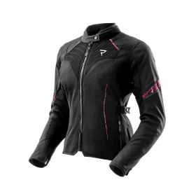 Giacca moto donna REBELHORN JAX nera/grigia/rosa
