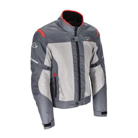 ACERBIS Dual Road Jacke Polyester Straßen genehmigt Rubin Grau/Rot