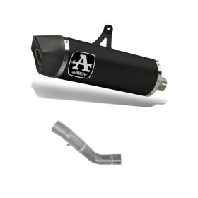 Marmitta Slip-On racing ARROW Maxi Race Tech alluminio scuro Aprilia tuono v4r/v4r aprc