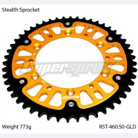 CORONA SUPERSPROX STEALTH RST NERO ORO 460 PASSO 520 - Z 50 DENTI GOLD