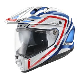 Casco enduro dual road GIVI 80.1 Apex bianco blu rosso