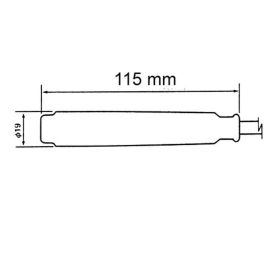 NGK CR3 RAC Zündkerzenstecker mit Rennleitung