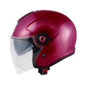 KAPPA KV35 Double Visor Basic Urban jet helmet glossy burgundy