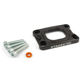 Piastra collettore aspirazione STAGE6 360° nero AM6/DERBI