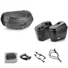 GIVI V49 AIR Topcase-Kit E22 rauchschwarz 49/22L für SUZUKI DL V STROM