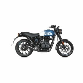 Marmitta Slip-on nera MIVV Hr-1 omologata fondello carbon per ROYAL ENFIELD hntr 350