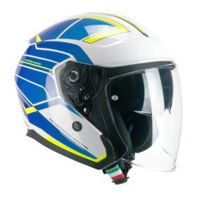 Jet Helm CGM 136S RNA Race Blau Gelb Fluo Glänzend