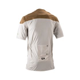 Maglia MTB LEATT Trail 6.0 Cargo marrone con tasca posteriore e UPF 50+