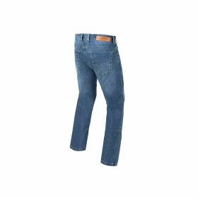 Pantalons de moto pour hommes REBELHORN HAWK III coupe régulière bleu décoloré