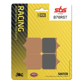 Plaquettes de frein SBS en composé fritté 870RST 4 pièces pour BMW