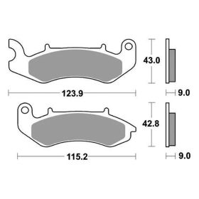 SBS 961HF Bremsbelagsatz Keramische Verbindung für KEEWAY SUPERLIGHT 125