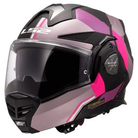 Casco Modulare Reversibile LS2 FF901 ADVANT-X Ultra Grigio Opaco Viola
