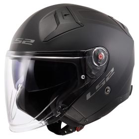Casco Jet LS2 OF603 INFINITY II Solid Nero Opaco