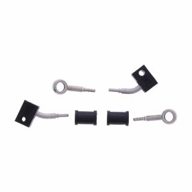 JMP 2 Tuyaux de frein en acier HBF-2731-H argent pour Honda CBF 500 A ABS