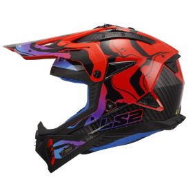 Casco Motocross LS2 MX708 FAST II Wash Rosso Lucido