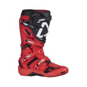 Stivali moto LEATT Moto 5.5 FlexLock rosso nero chiusura SideLock