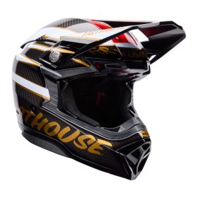 Casque motocross BELL Moto-10 Spherical Fasthouse DITD 25 noir or