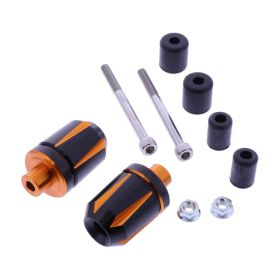 DAYTONA Handlebar Weights Black/Orange 14-19 mm