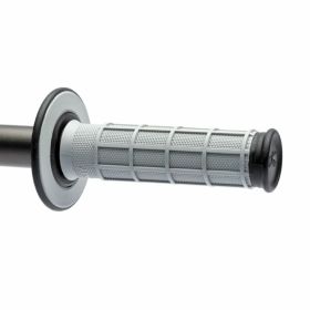 Manopole RENTHAL DUAL MX full waffle grigio/nero