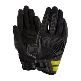T.UR g-two LADY Schwarz Fluoreszierendes Gelb Damen Sommerhandschuhe Zertifizierung