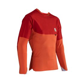 LEATT All-Mountain 4.0 MTB Shirt Helles Rot Atmungsaktiv IceYarn UPF 50+