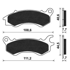 Couple de plaquettes de frein avant C4 pour KL Brera/Brera X 300