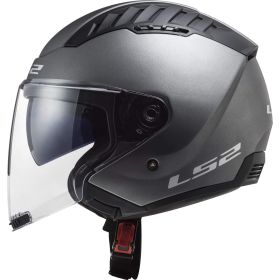 Casque Jet LS2 OF600 COPTER II Solid Titane Mat