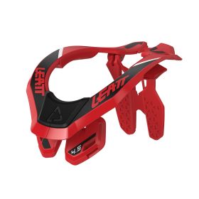Protezione collo moto LEATT 4.5 rosso nero certificazione CE