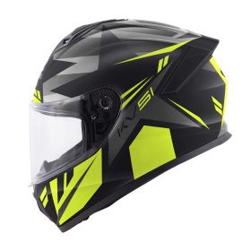 Integralhelm KAPPA KV51 Zenith Mattschwarz Titan Fluoreszierendes Gelb