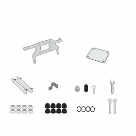 Kit fissaggio Toolbox KAPPA KS250 su Yamaha Ténéré 700