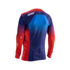 Maillot motocross LEATT Moto 5.5 UltraWeld Royal rouge bleu filet élastique