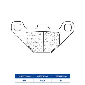 CL BRAKES 2306ATV1 Bremsbelagsatz gesinterte Verbindung