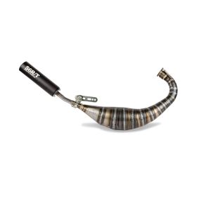 Komplettes Auspuffsystem Stage 6 schwarz 90-100cc für Derbi