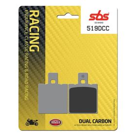 Coppia pastiglie freno Racing SBS mescola carbonio 519DCC