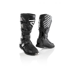 ACERBIS x-race Motorradstiefel schwarz zertifiziert 4-Riegel-Verschluss Stahlkappe