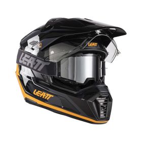 LEATT ADV 7.5 Polymer Endurohelm Schwarz Orange mit Maske 2.5