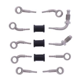 JMP 5 Bremschschlauchkit HBF-7834-V Silberstahl für Suzuki GSF 650