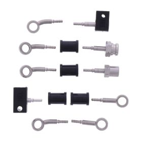 JMP 5 Stahlbremsleitung Kit HBF-9006-V Silber für Yamaha XT 1200