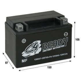 Batteria precaricata C4 a gel CBTX9-FA