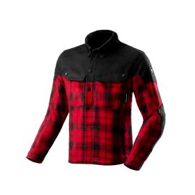 Chemise de moto pour homme REBELHORN SHIFTER Noir/Rouge