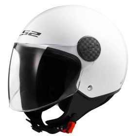 Casque Jet LS2 OF558 SPHERE II Solid Blanc Brillant