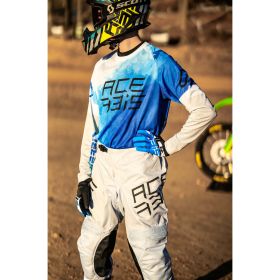 ACERBIS Off Road Trikot Polyester J-Windy Belüftet Wasserzeichen Blau/Weiß