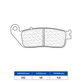 Vordere Bremsbelagsatz CL BRAKES 2313A3+ aus gesinterter Verbindung für Rennräder