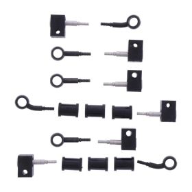 JMP 6 Bremsleitungen Kit HBF-9014-V-MBK Schwarz für Yamaha MXT 850