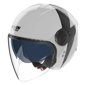 Casque jet urbain NOLAN N20-2 Visor Impeto 345 blanc noir