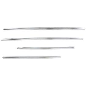 Listelli ornamentali cofano/parafango PREMIUM QUALITAT alluminio lucido per Vespa 125 GT