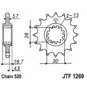 PIGNONE JT 1269 z17