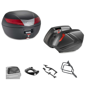 GIVI V40 Top Case Kit V37 Schwarz Rot 40/37L für YAMAHA
