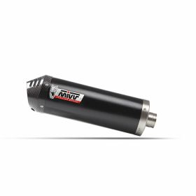 MIVV genehmigte komplette Auspuffanlage OVAL schwarzem Carbon-Endstück YAMAHA T-MAX 560